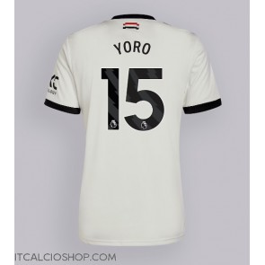 Manchester United Leny Yoro #15 Terza Maglia 2024-25 Manica Corta
